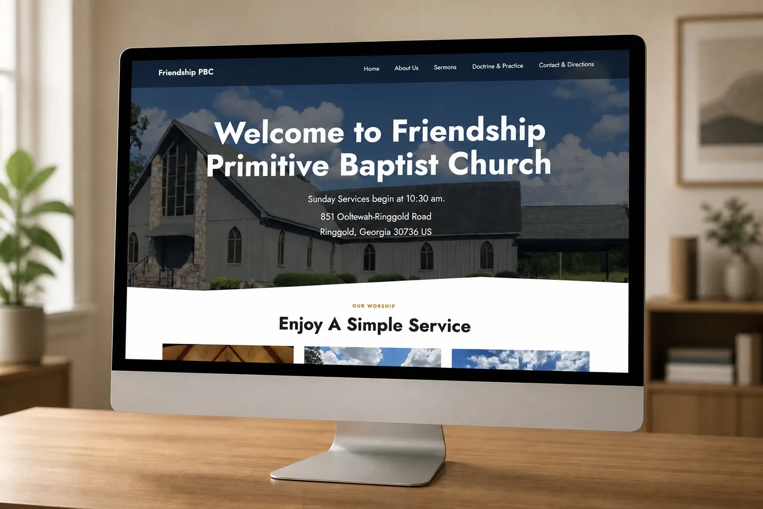 Friendship Primitive Baptist Church in Ringgold, GA